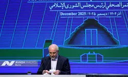 نشست خبری رئیس مجلس شورای اسلامی