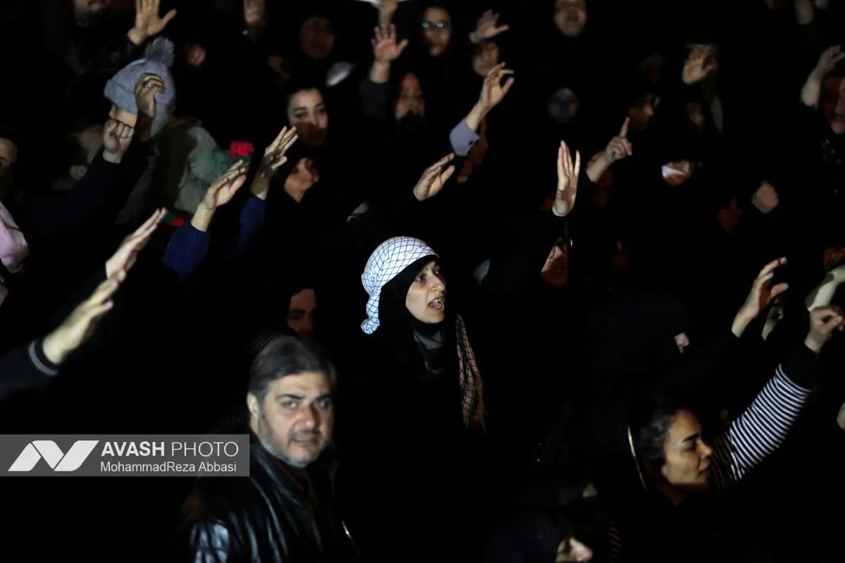 مراسم عزاداری در سوگ رهبر شهید انقلاب - تهران