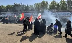 موکب سازمان انرژی اتمی ایران پذیرای وداع‌کنندگان با رهبر شهید انقلاب 