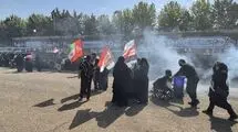 موکب سازمان انرژی اتمی ایران پذیرای وداع‌کنندگان با رهبر شهید انقلاب 