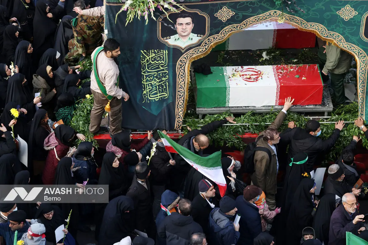 مراسم تشییع پیکر شهدای جنایات اخیر صهیونی - آمریکایی _۲