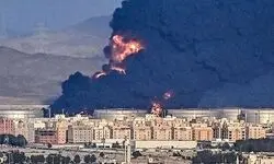 حمله پهپادی یمن به پالایشگاه آرامکو