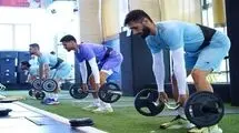 تمرینات قدرتی تیم ملی فوتبال در غیاب قلعه نویی
