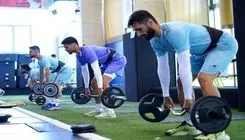 تمرینات قدرتی تیم ملی فوتبال در غیاب قلعه نویی