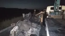 مرگ 4 نفر تصادف خودروی سوخت بر قاچاق در جاده سرخس-مشهد