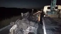 مرگ 4 نفر تصادف خودروی سوخت بر قاچاق در جاده سرخس-مشهد