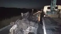 مرگ 4 نفر تصادف خودروی سوخت بر قاچاق در جاده سرخس-مشهد