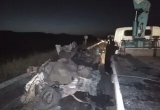 مرگ 4 نفر تصادف خودروی سوخت بر قاچاق در جاده سرخس-مشهد