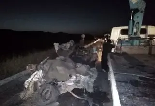 مرگ 4 نفر تصادف خودروی سوخت بر قاچاق در جاده سرخس-مشهد