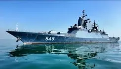 پهلوگیری ناو بالگردبر استویسکی روسیه در منطقه یکم‌ امامت نداجا