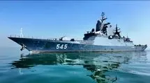 پهلوگیری ناو بالگردبر استویسکی روسیه در منطقه یکم‌ امامت نداجا