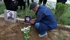 پیکر مهدی احمدی به خاک سپرده شد