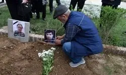 پیکر مهدی احمدی به خاک سپرده شد