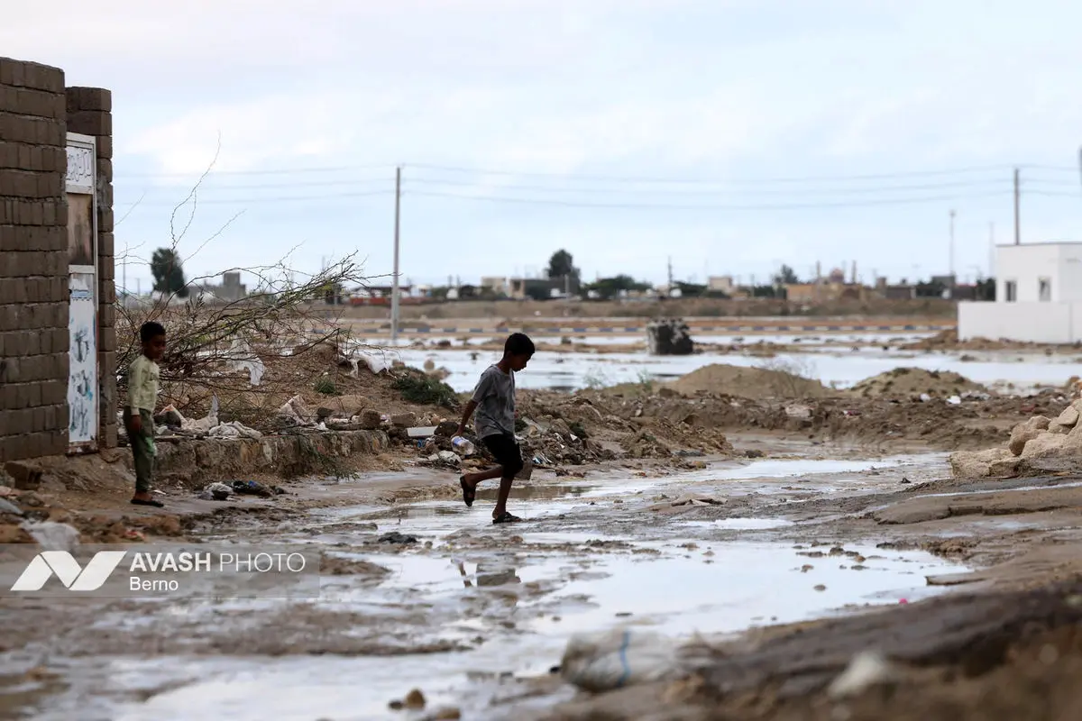 جزیره قشم پس از وقوع سیل