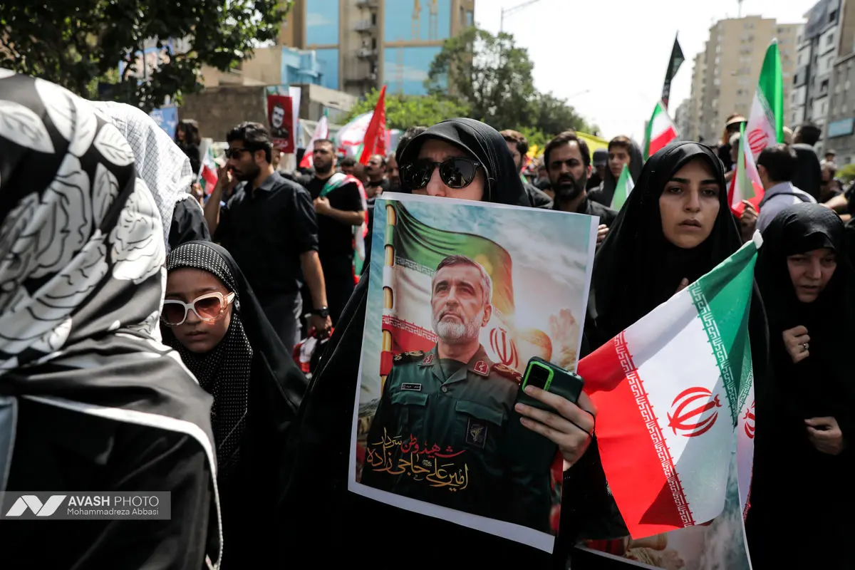 مراسم تشییع پیکر مطهر تعدادی از سرداران و فرماندهان، دانشمندان هسته‌ای