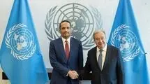 رایزنی وزیر خارجه قطر و گوترش درباره توافق ایران و آمریکا