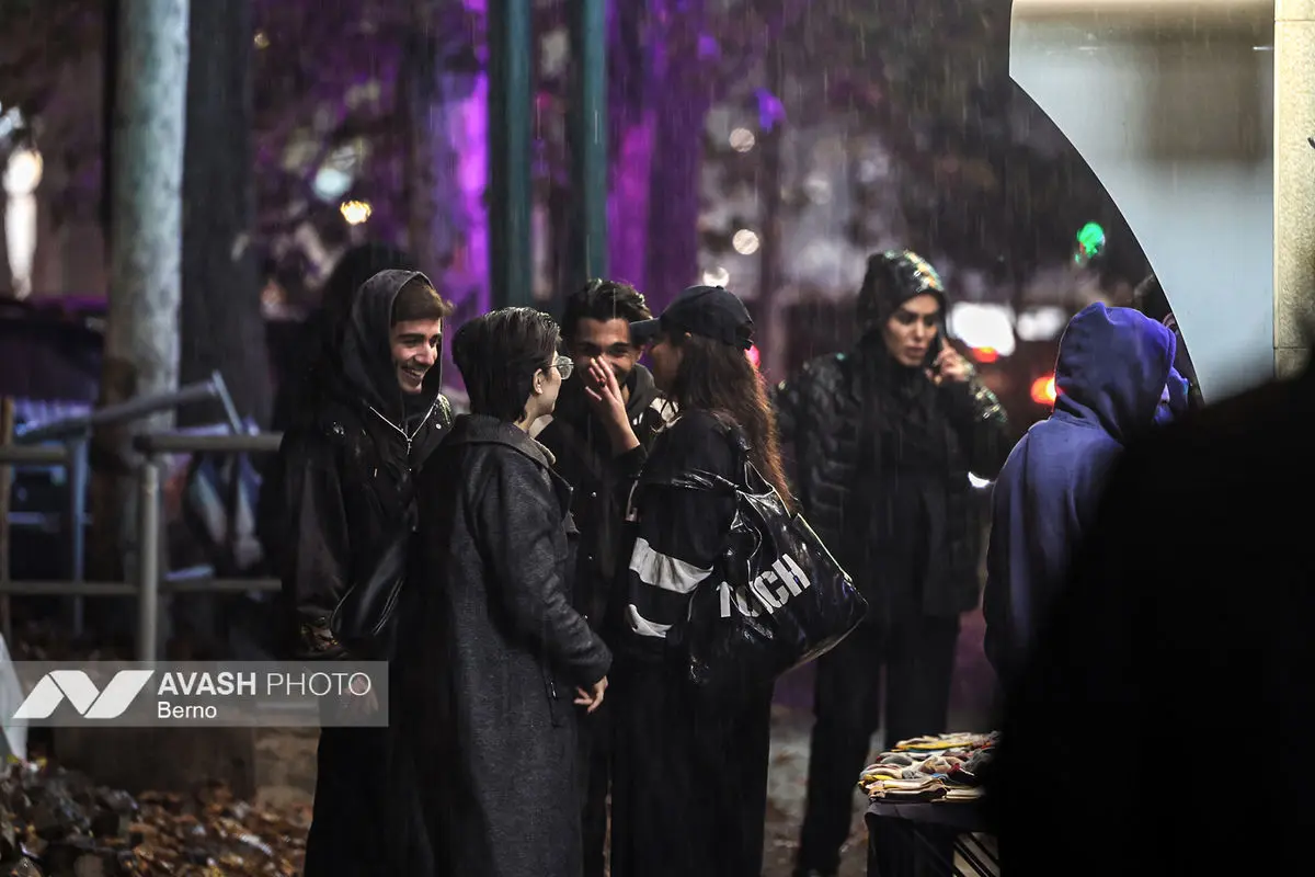 بارش باران پاییزی در تهران