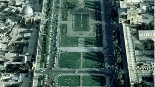 عکس/ نمای هوایی میدان نقش جهان اصفهان نیم قرن پیش