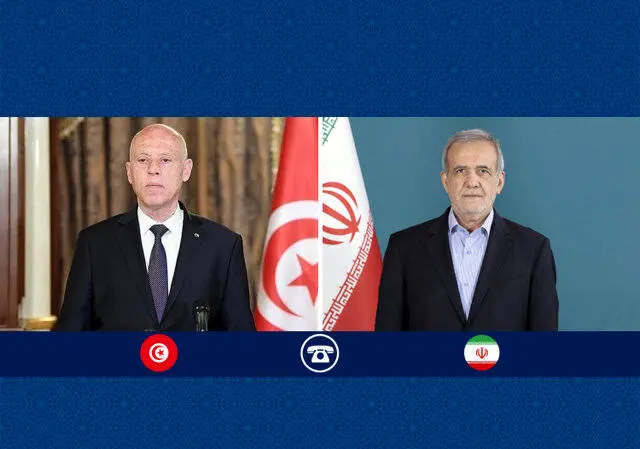 گفتگوی پزشکیان با رییس جمهور تونس
