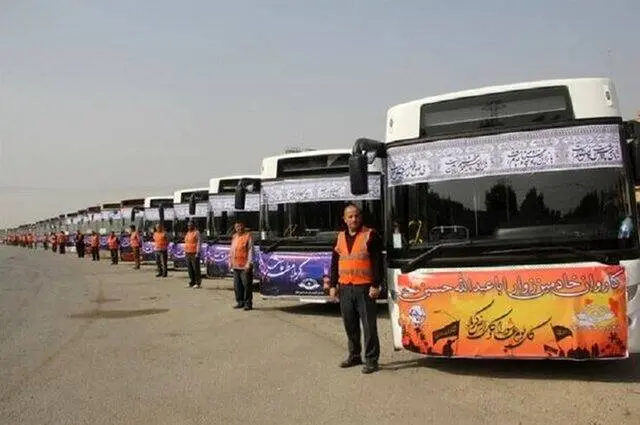 امیدوار به کمک وزارتخانه ها در تامین اتوبوس های اربعین هستیم