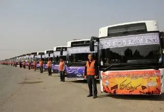 امیدوار به کمک وزارتخانه ها در تامین اتوبوس های اربعین هستیم