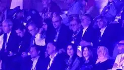 حضور رئیس و دبیرکل کمیته ملی المپیک در جایگاه مقامات افتتاحیه بازی‌ها