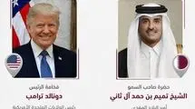 ترامپ و امیر قطر درباره پایان جنگ با ایران گفتگو کردند