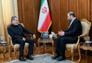 دیدار وزیر امور خارجه با نائب‌ رئیس جریان حکمت ملی عراق