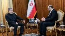 دیدار وزیر امور خارجه با نائب‌ رئیس جریان حکمت ملی عراق