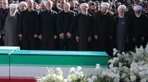 بدرقه میلیونی مردم در مصلی تهران/ اقامه نماز بر پیکرهای مطهر شهدا