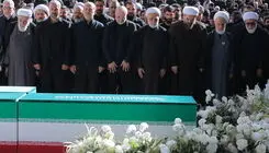 بدرقه میلیونی مردم در مصلی تهران/ اقامه نماز بر پیکرهای مطهر شهدا