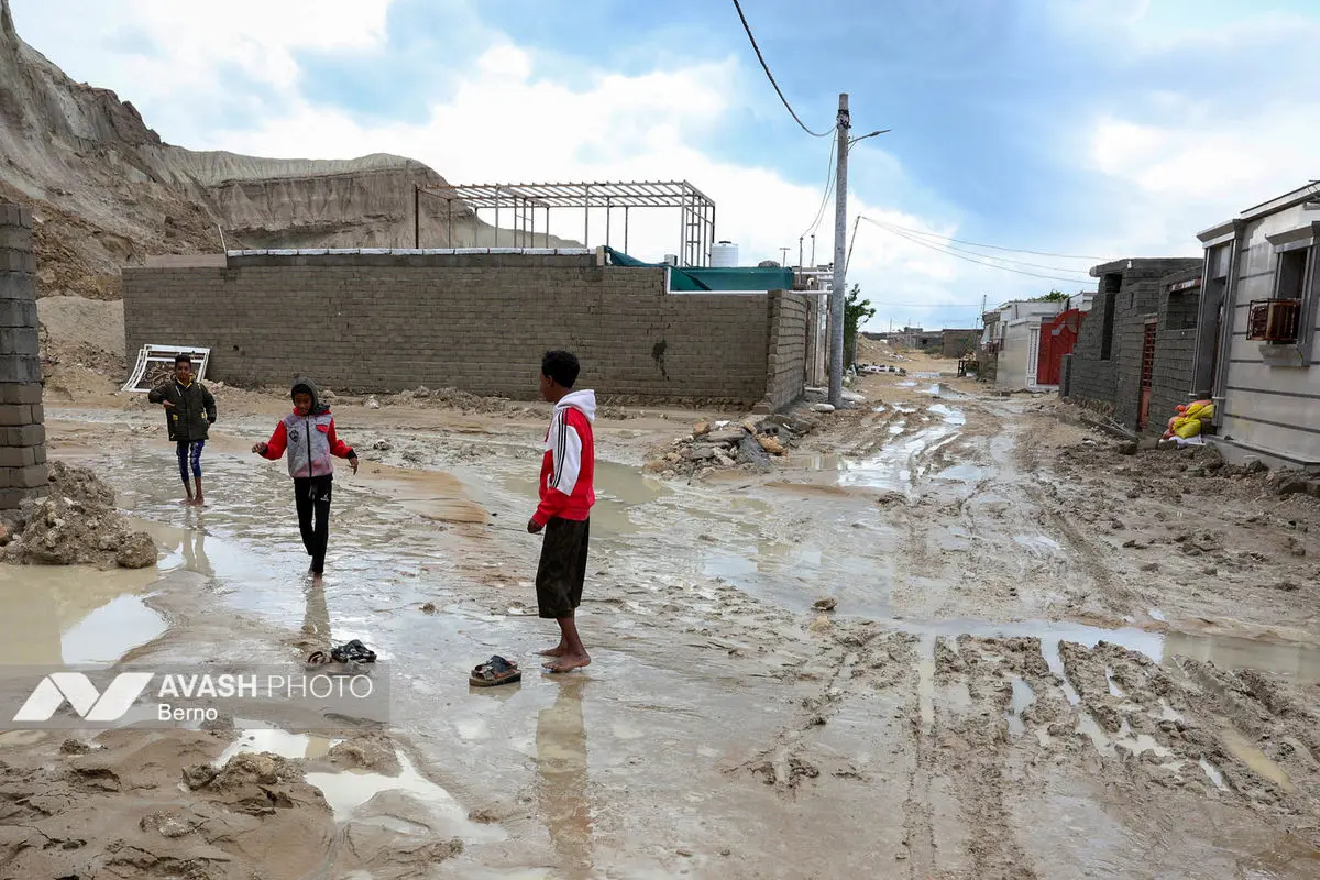 جزیره قشم پس از وقوع سیل