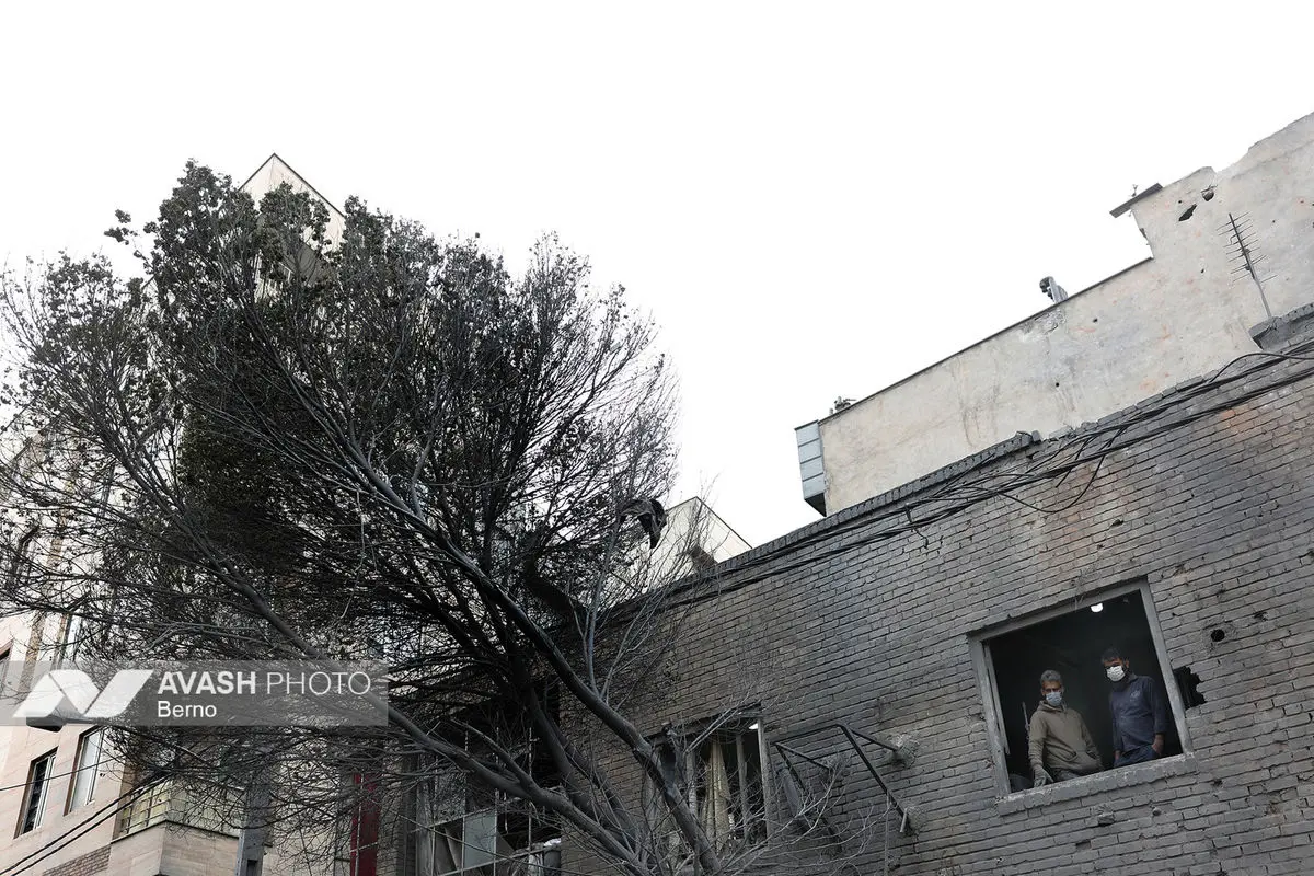 خسارات ناشی از تجاوز هوایی آمریکا و رژیم صهیونیستی به ایران - تهران 