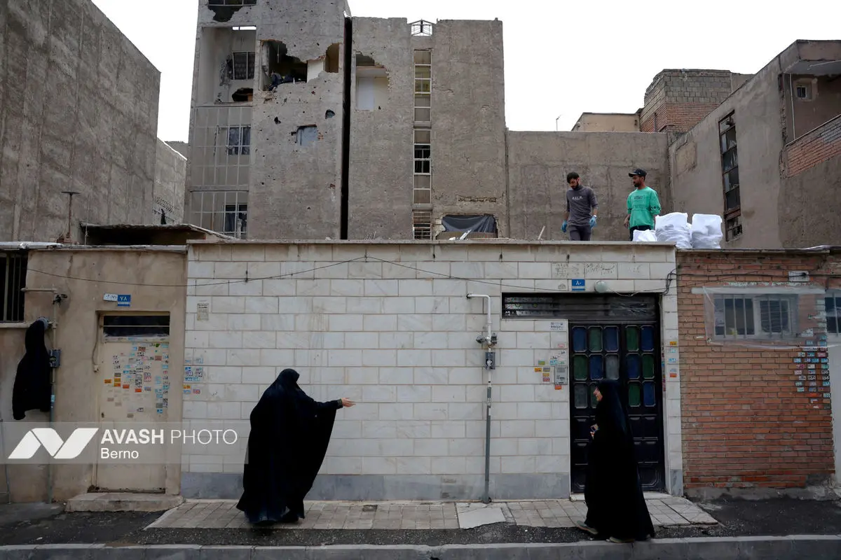 خسارات ناشی از تجاوز هوایی آمریکا و رژیم صهیونیستی تهران ـ۷ فروردین ۱۴۰۵