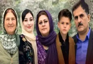 عکس 5 عضو یک خانواده مهابادی که در تصادف کشته شدند 