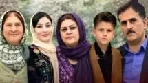 عکس 5 عضو یک خانواده مهابادی که در تصادف کشته شدند 