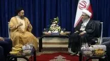 تصویری از دیدار عمار حکیم با صادق لاریجانی