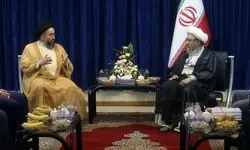 تصویری از دیدار عمار حکیم با صادق لاریجانی