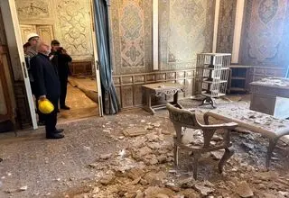 انتشار تصاویری از میزان خرابی‌های مجموعه کاخ‌های سعدآباد