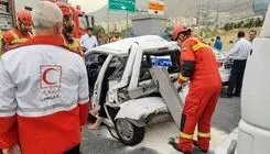 فوت زن سالخورده در تصادف کامیون با پراید+عکس