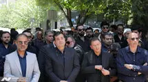 حضور وزیر ورزش در مراسم تشییع مرحوم درجاتی