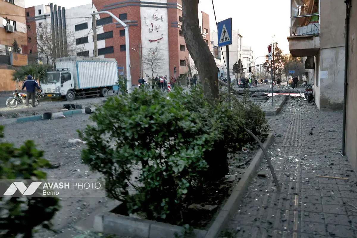 حمله هوایی صبح  امروز به تهران