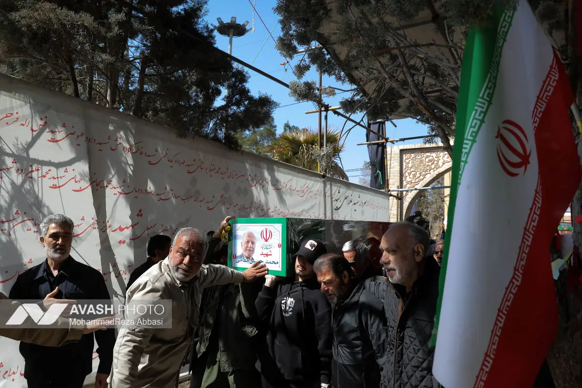 وداع با پیکر شهدای حملات صهیونی-آمریکایی