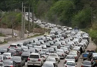 ترافیک سنگین در محورهای شمالی کشور امروز یازدهم دی‌ماه ۱۴۰۴