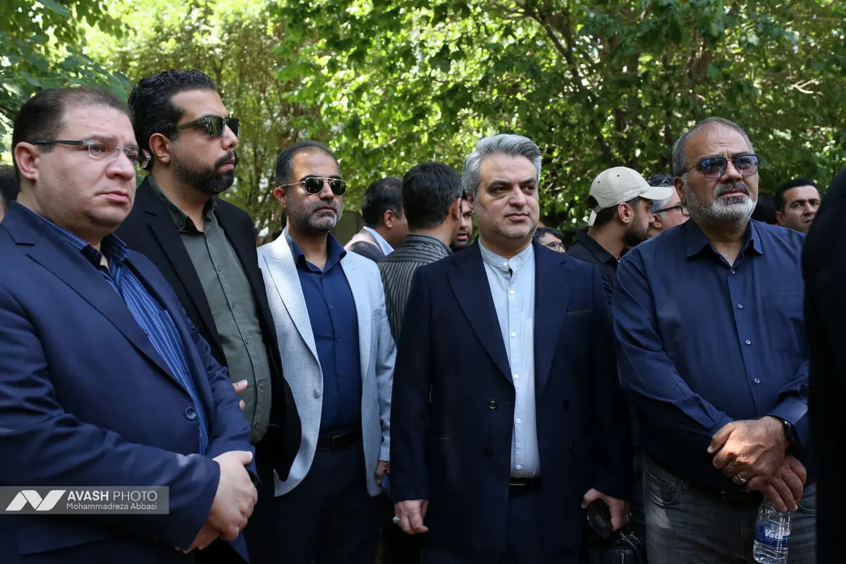 مراسم تشییع پیکر حمیدرضا درجاتی