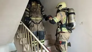 آتش سوزی در بازار جنت