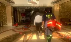 آتش‌سوزی یک برج مسکونی در خیابان تیموری تهران