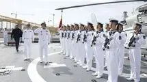 فرمانده نیروی دریایی ارتش از یگان‌های روسی و چینی بازدید کرد
