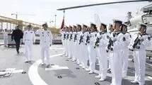 فرمانده نیروی دریایی ارتش از یگان‌های روسی و چینی بازدید کرد