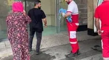 نجات نوزاد ۶ ماهه توسط هلال احمر
